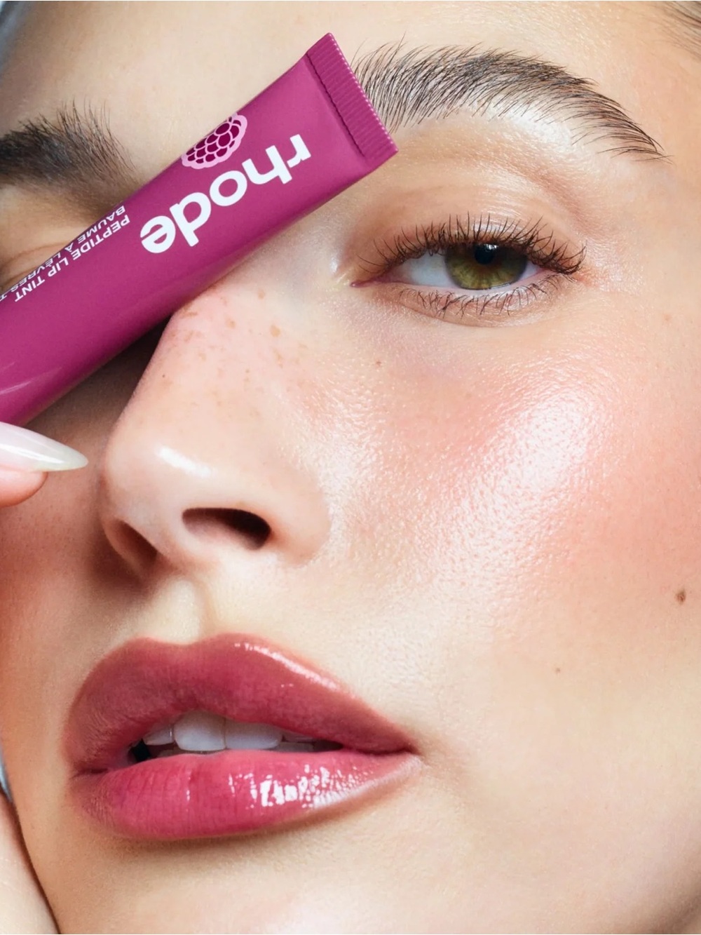 Limited Edition Rhode Scented Peptide Lip Tint Raspberry Jelly